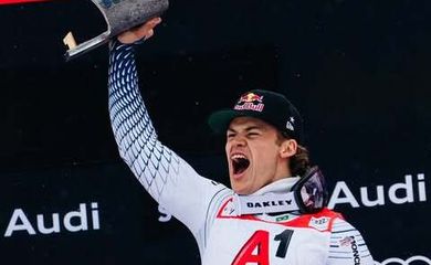 Lucas Pinheiro Braathen vence prova do slalom gigante, a primeira da temporada, em 25/10/2026

