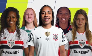 Tayla (São Paulo), Pati Maldaner (Palmeiras), Thaís Ferreira (Corinthians). Núbia (Flamengo) e Carol Gi (São Paulo) são finalistas na categoria zagueira do Prêmio TV Brasil Petrobras Para Elas - temporaa 2026